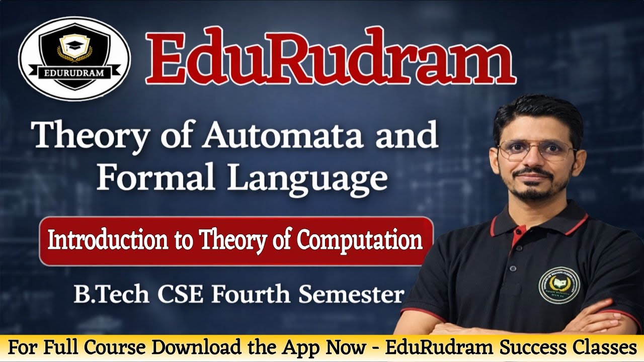 Introduction to Theory of Computation || TAFL || B.Tech CSE Fourth Semester #edurudram #aktuexam