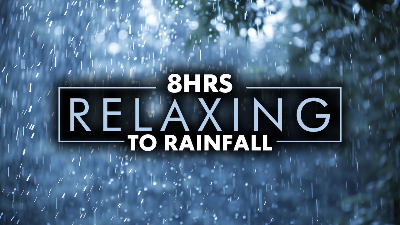 100% Real Rain Sound NO MUSIC for Relaxation and Sleep | 8 Hours