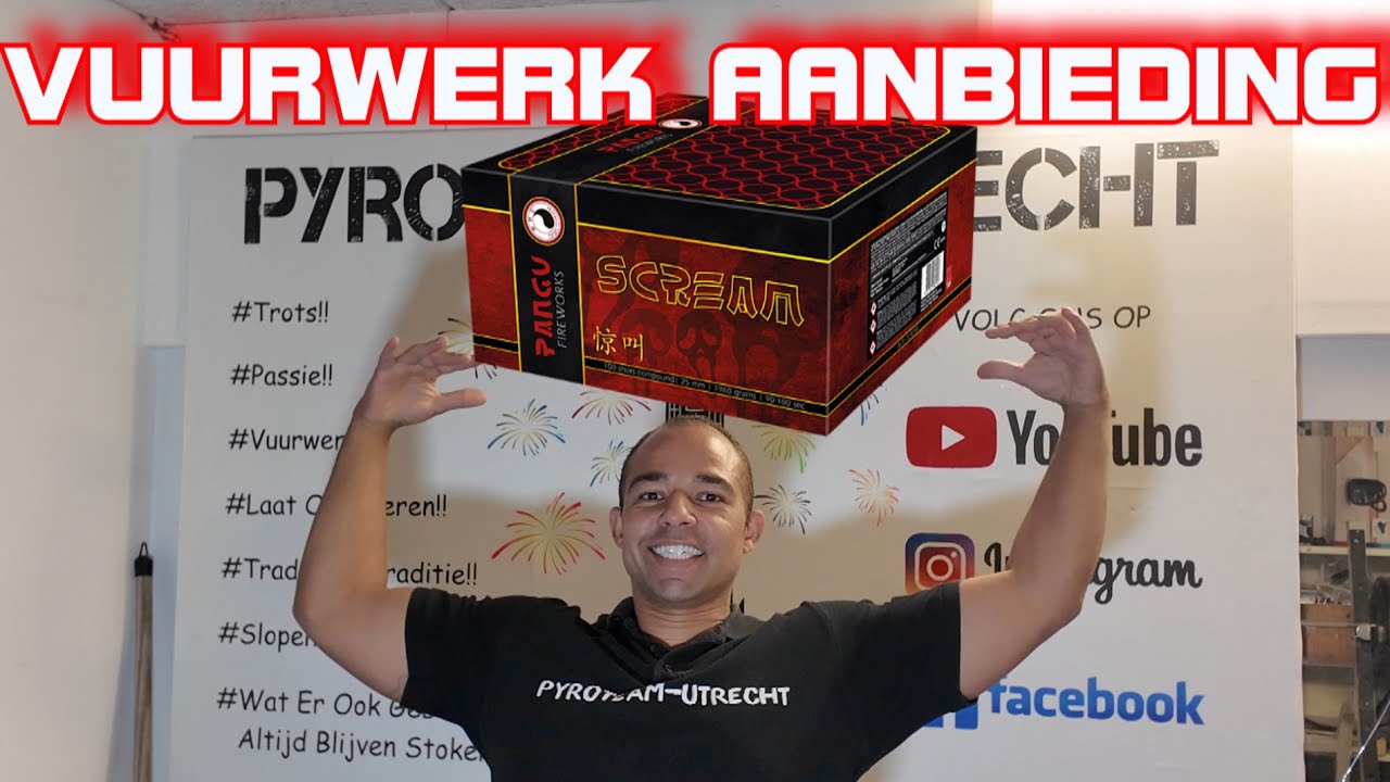 VUURWERK AANBIEDING SCREAM EN FLUIT BAKKEN! 2024 (4K)