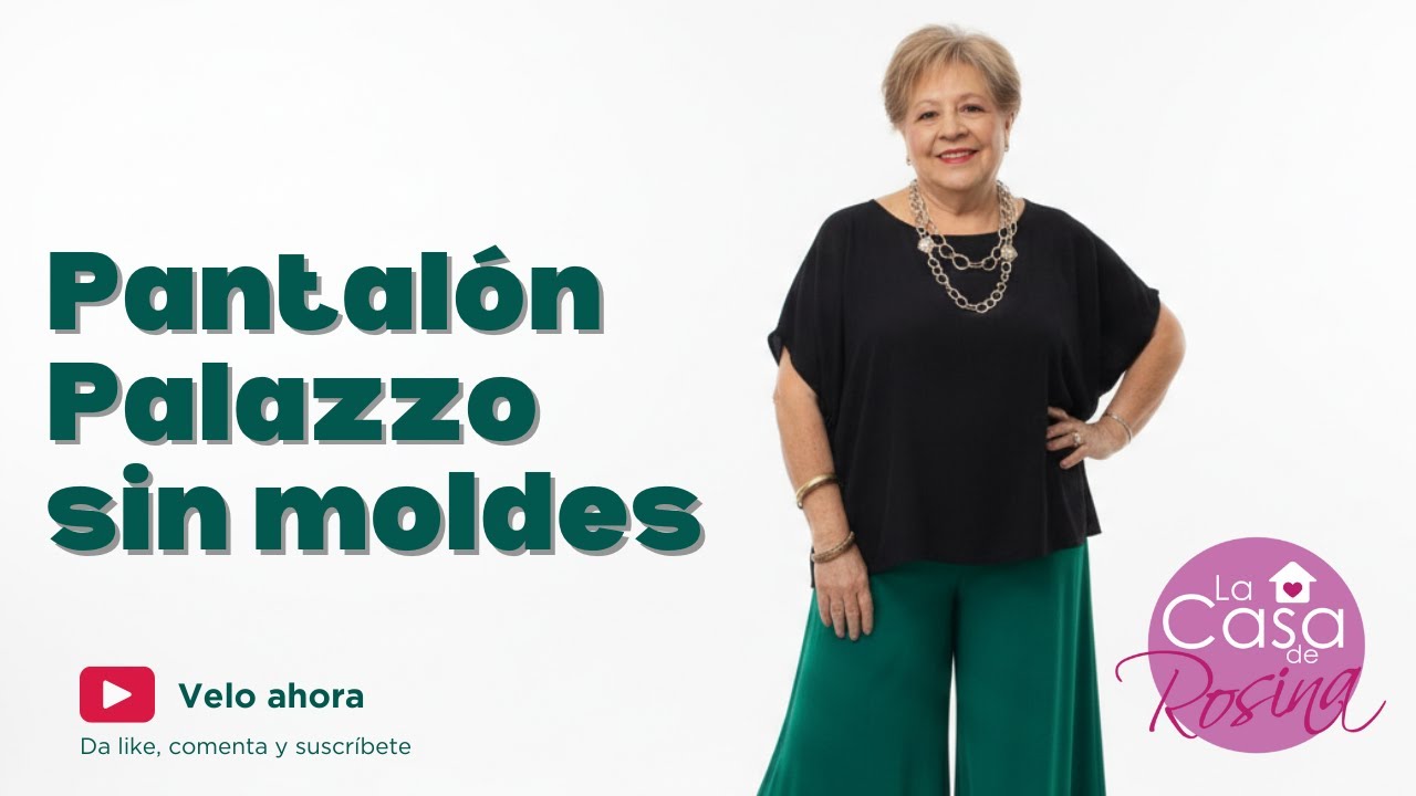 Haz un pantalon Palazzo sin moldes - Excelente para principiantes, fácil y rapido