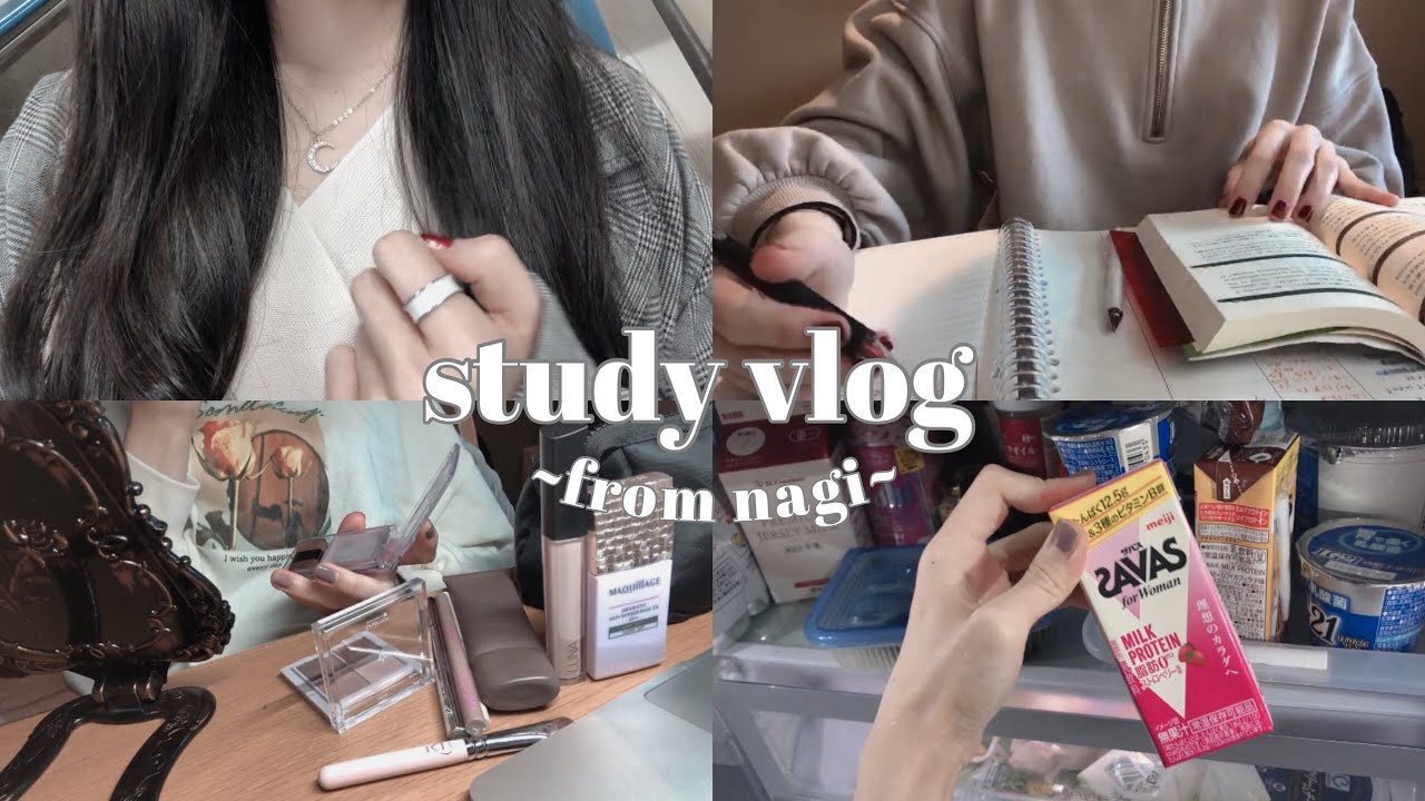 【study vlog】相変わらず4時台に起きる大学生の勉強とお出かけの休日💖