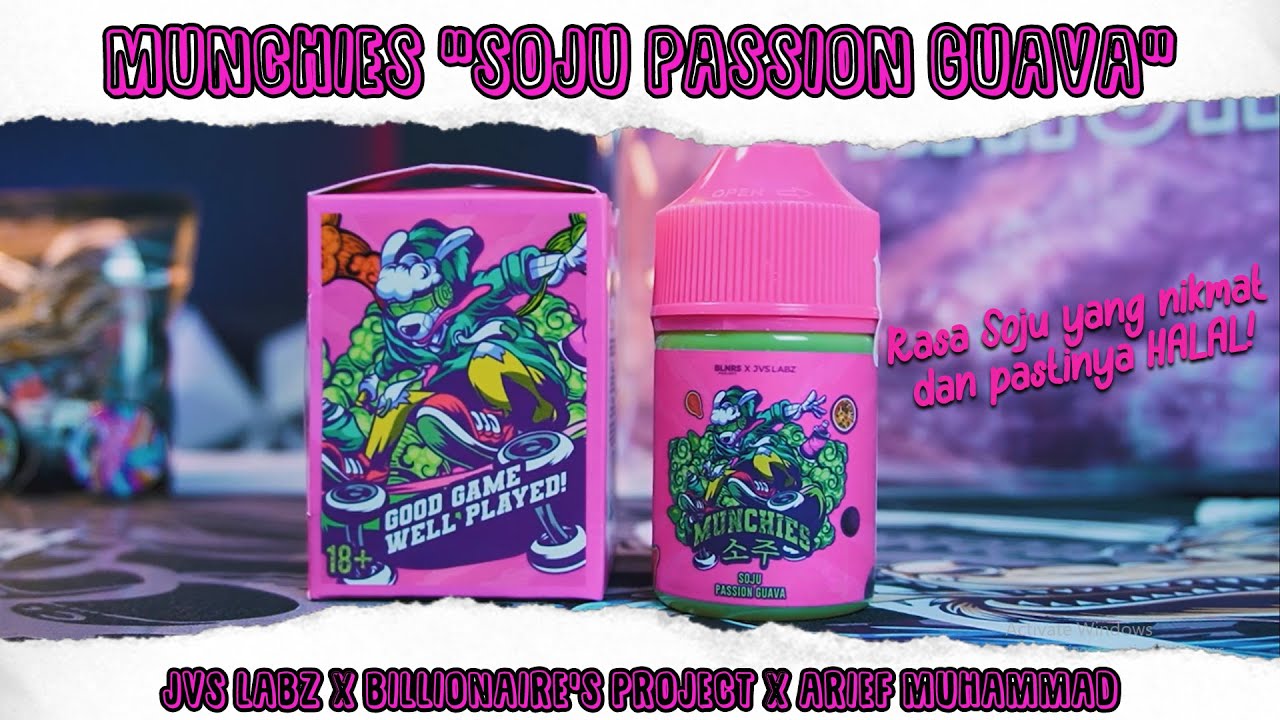MUNCHIES SOJU PASSION GUAVA By JVS Labz X Billionaire's Project X Arief Muhammad