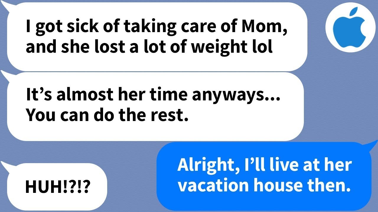 【Apple】My brother left Mom and went on vacation, so I decided to live with her at her vacation home…