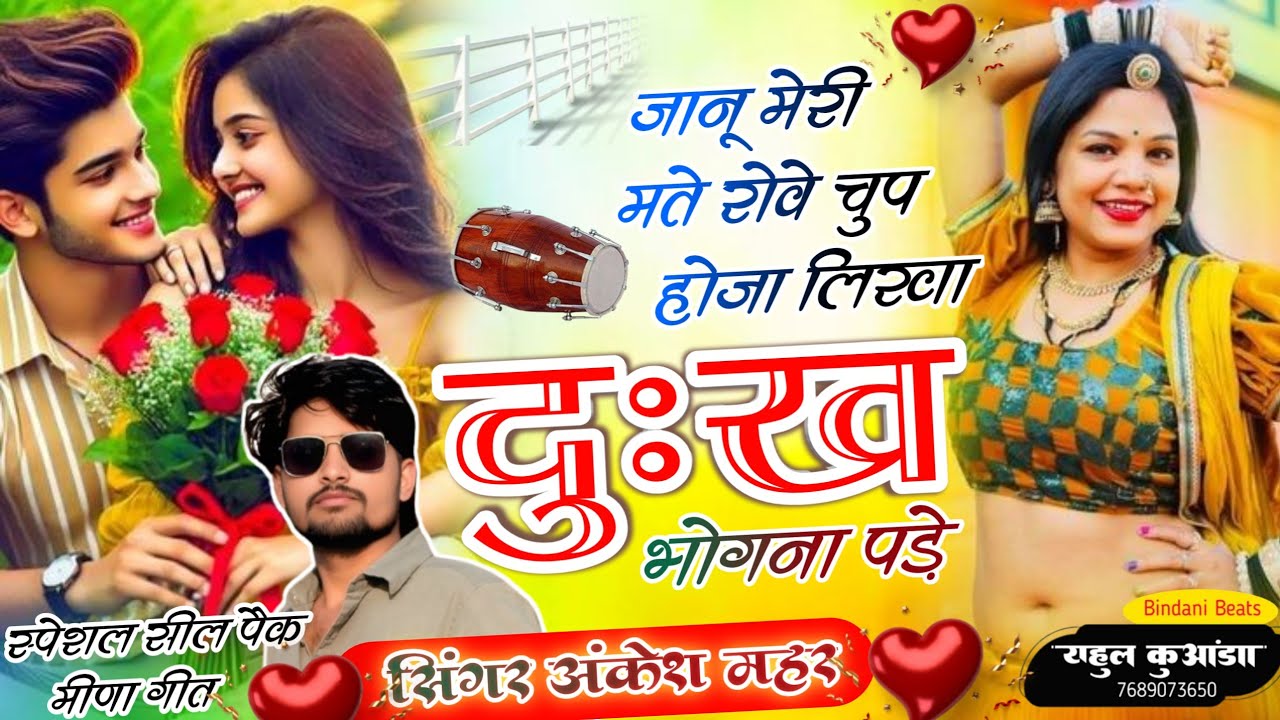 Superhit Old Meena Geet//जानू मेरी मते रोवे चुप होजा लिखा दुख भोगना पड़े//ढोलकी तर्ज//Ankesh Mahar 