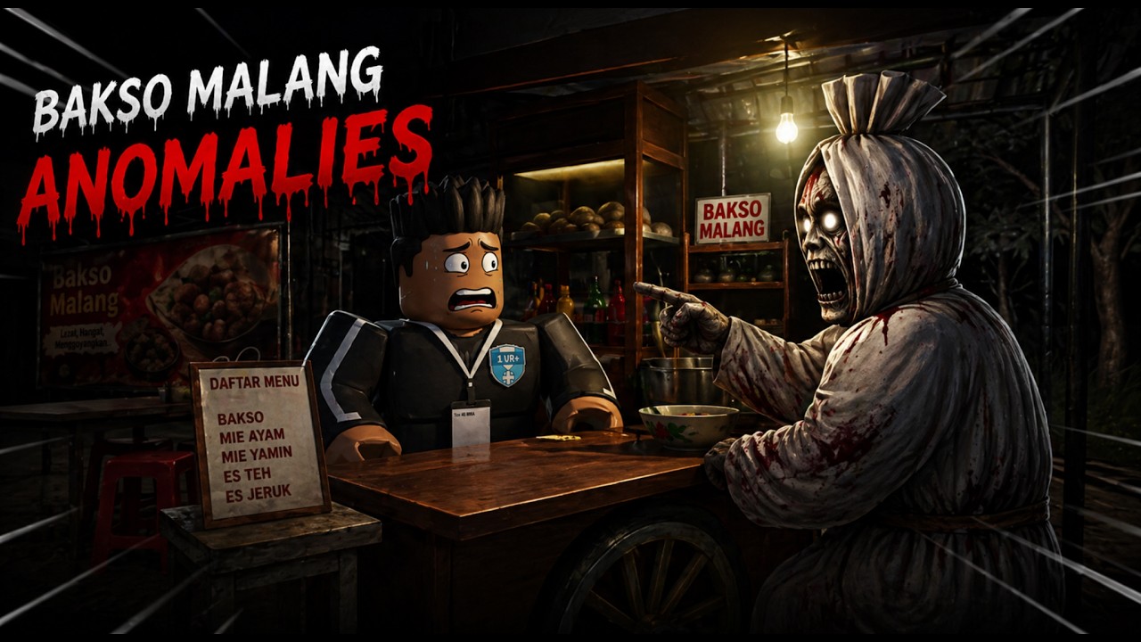 [BAKSO MALANG ANOMALIES] Tukang Bakso sibuk bener dah!!!! #roblox #horrorgame 