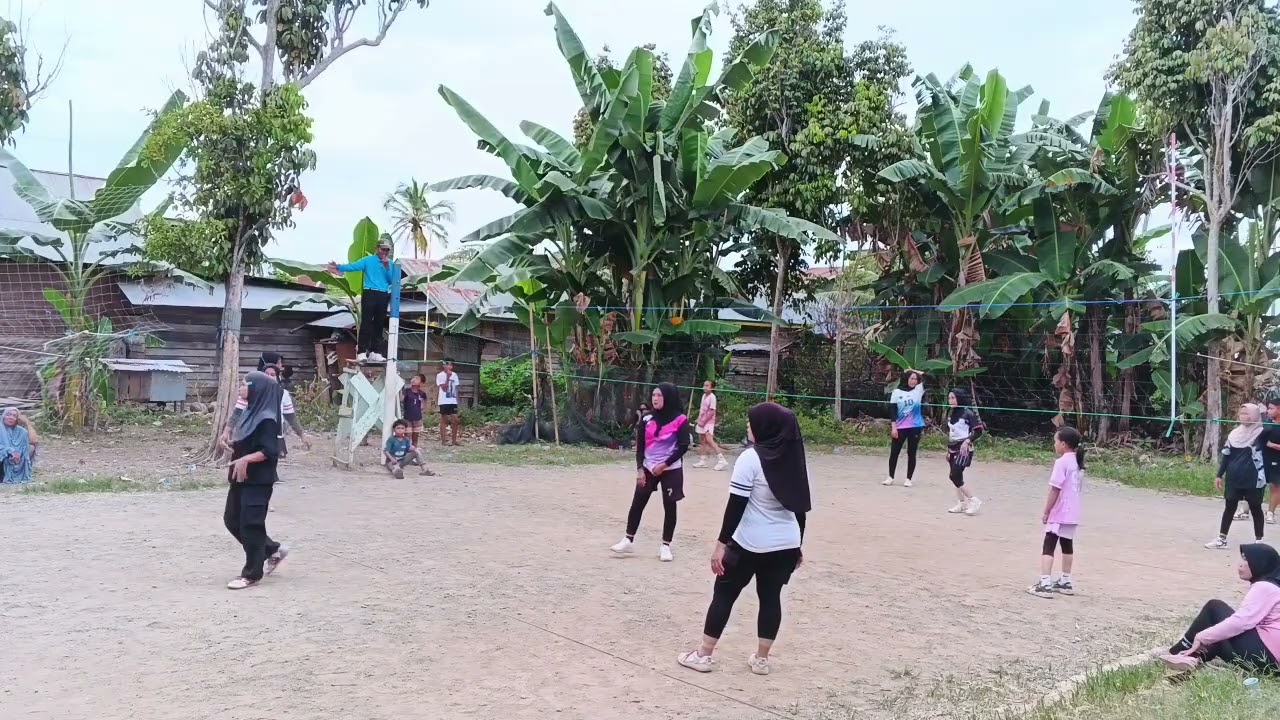 Pertandingan Voli Lebani VS CS Batara Guru - set 2 