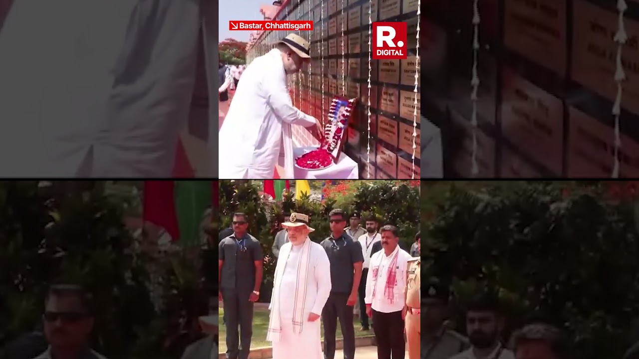 Amit Shah Paid Tribute to Martyrs at Amar Vatika in Bastar