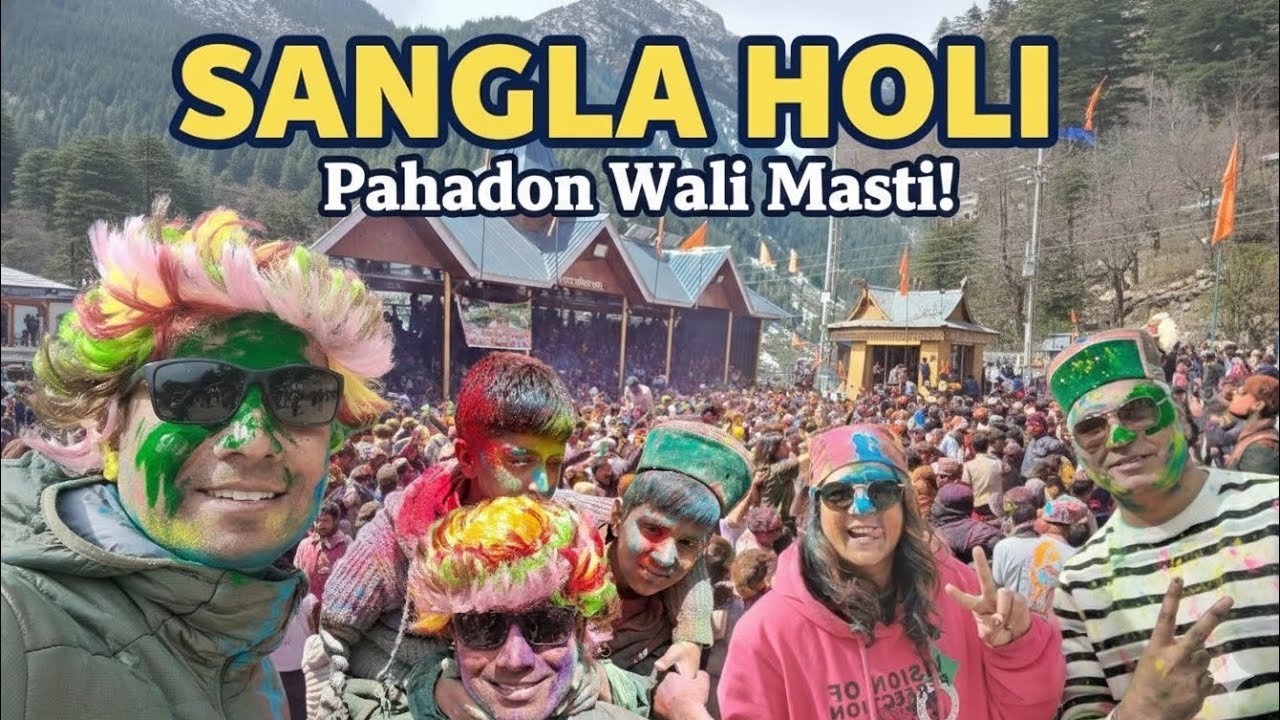 Sangla Holi Festival: Colors of India in Kinnaur Himachal | Beautiful Holi in Sangla  #sangla 