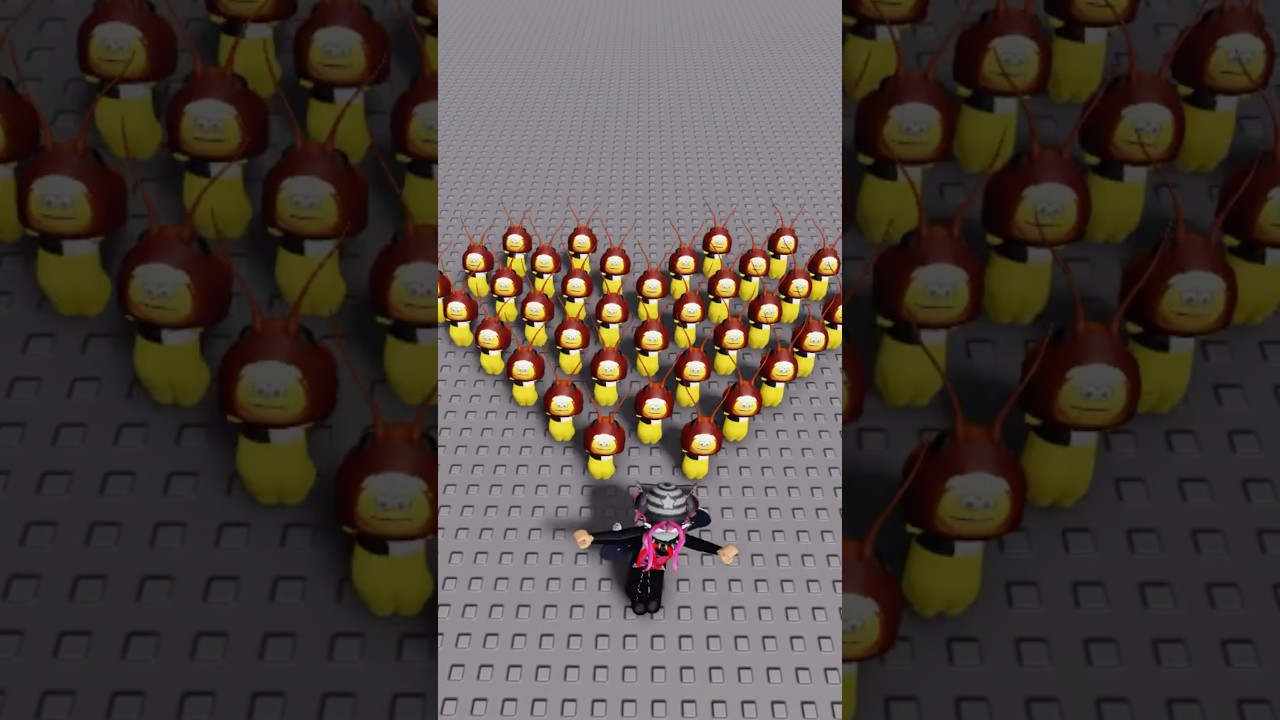 EJ&Eacute;RCITO DE CUCARACHAS 🙀 #SHORTS #ROBLOX