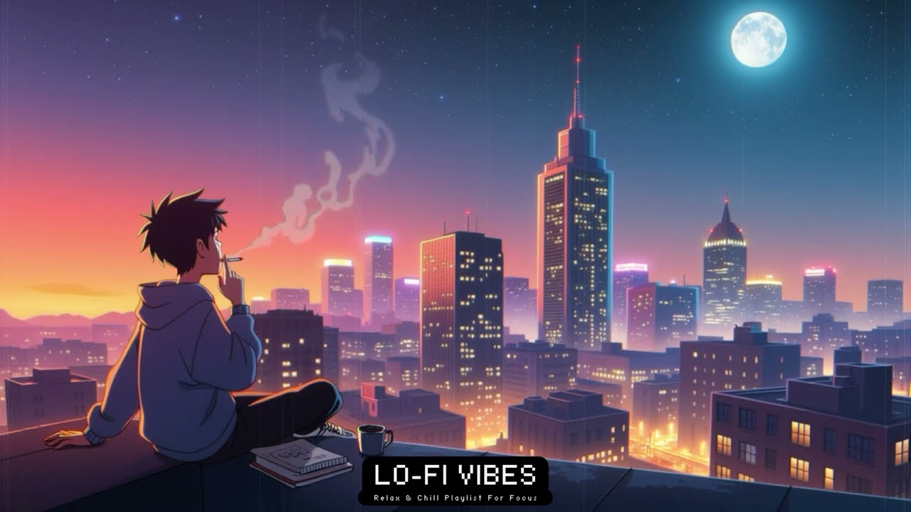 Rooftop Night Vibes 🌃🌙 | Lo-Fi x Chill Hip-Hop Beats