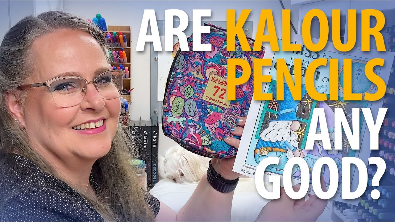 KALOUR Colored Pencils Review [PLUS Full Length Color Along]