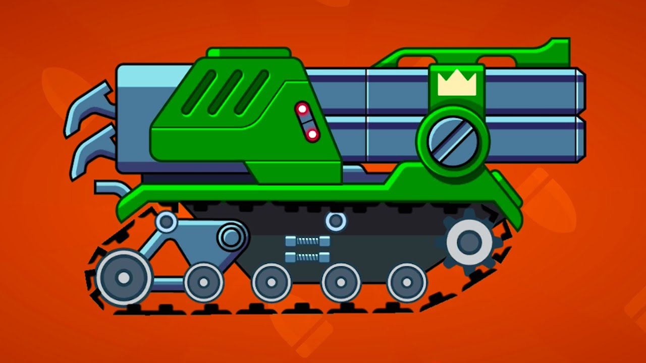 Танк БАК Hills of steel #67 Танки Зелень, Оригинал и Вестерн в Схватка с Боссом на Машинки Кида