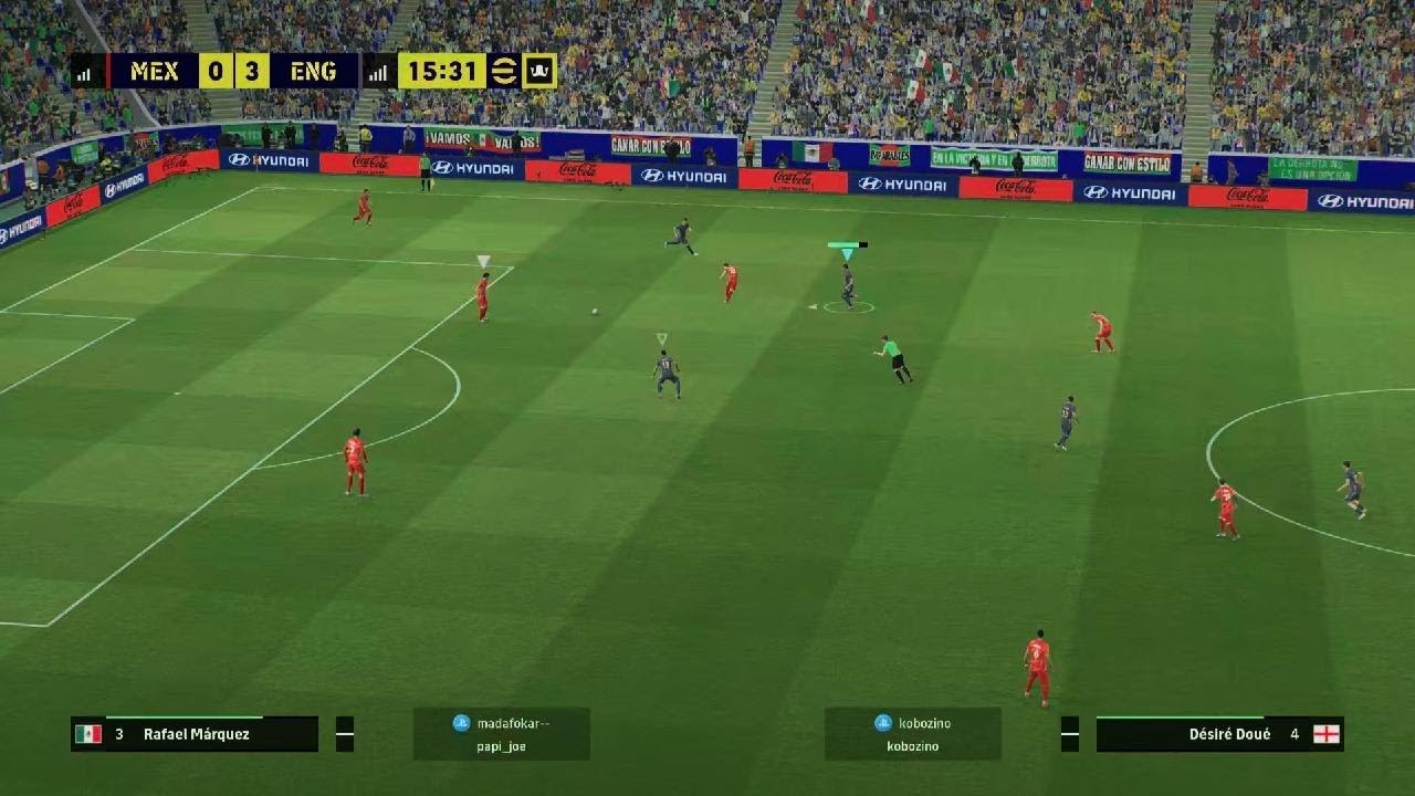 England convincing win vs Mexico 1st half masterclass PES 26 online challenge
