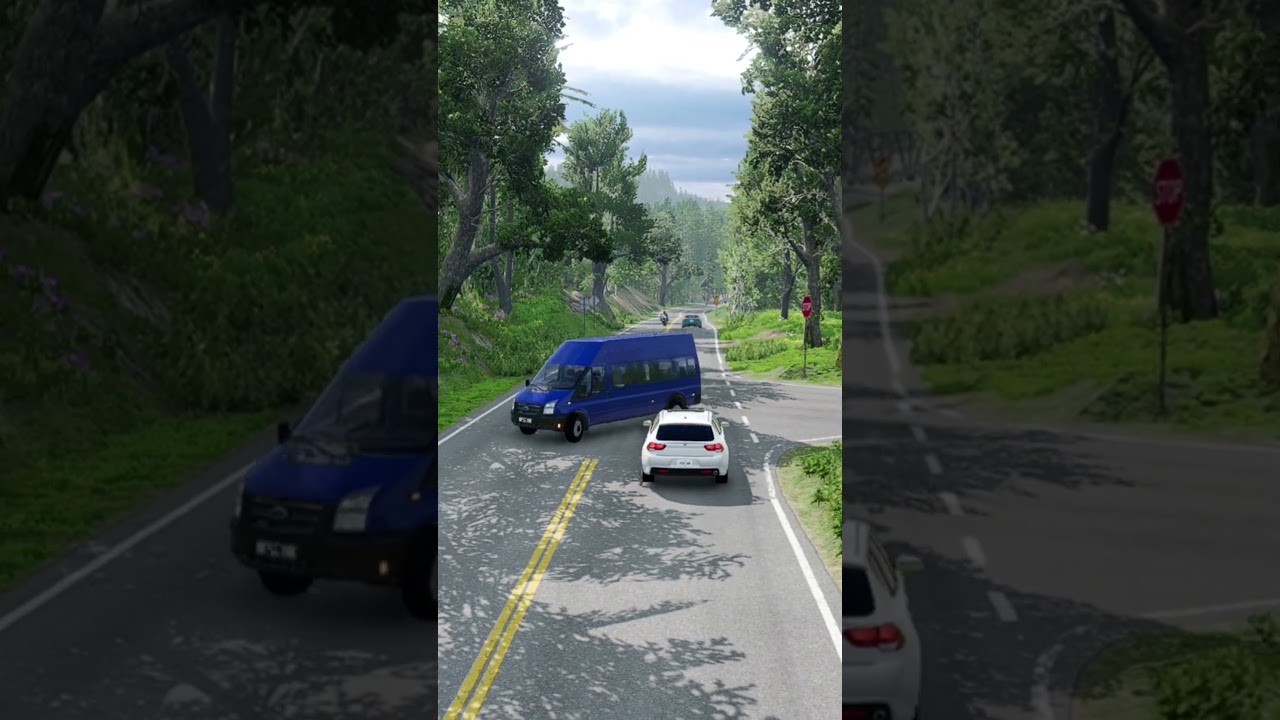 Realistic Highway Car Crashes #720 - BeamNG Drive