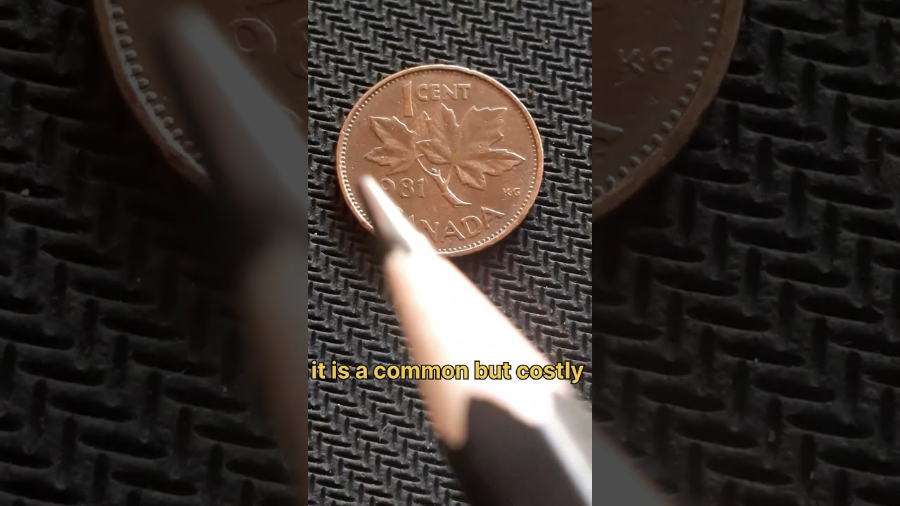 1 cent / penny canada no mint mark Elizabeth II 1981