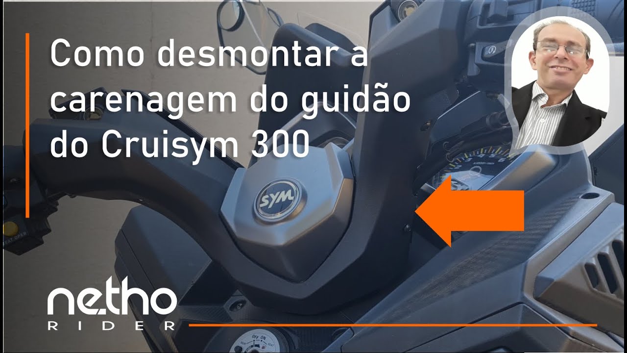 Como desmontar a carenagem que envolve o guidão do Cruisym 300