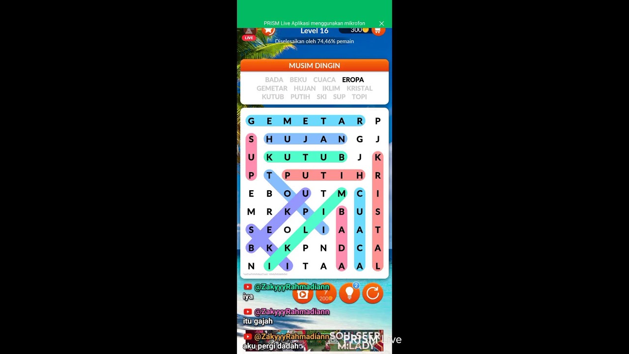 Bermain word search 