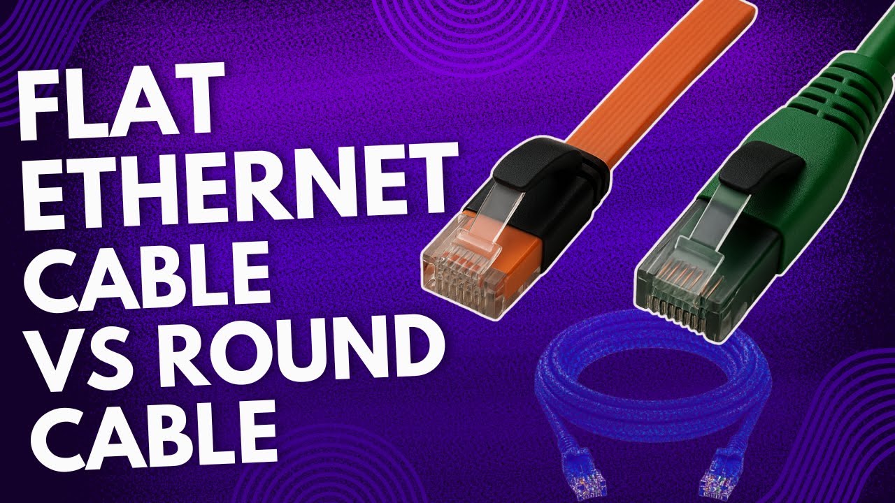 Плоский и круглый Ethernet-кабель: объяснение для начинающих (менее 3 минут)