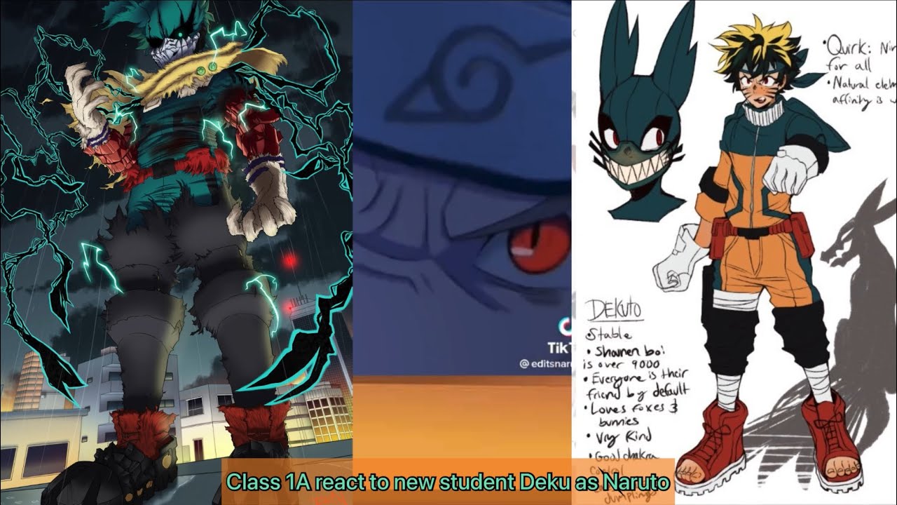 Class 1A react to new student Deku as Naruto || BNHA/MHA || GCRV |I No Ships ||