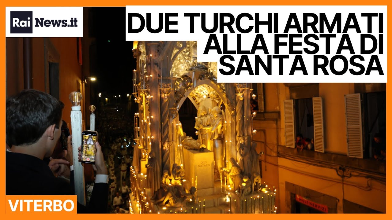 Due turchi fermati prima della processione di Santa Rosa: avevano armi automatiche