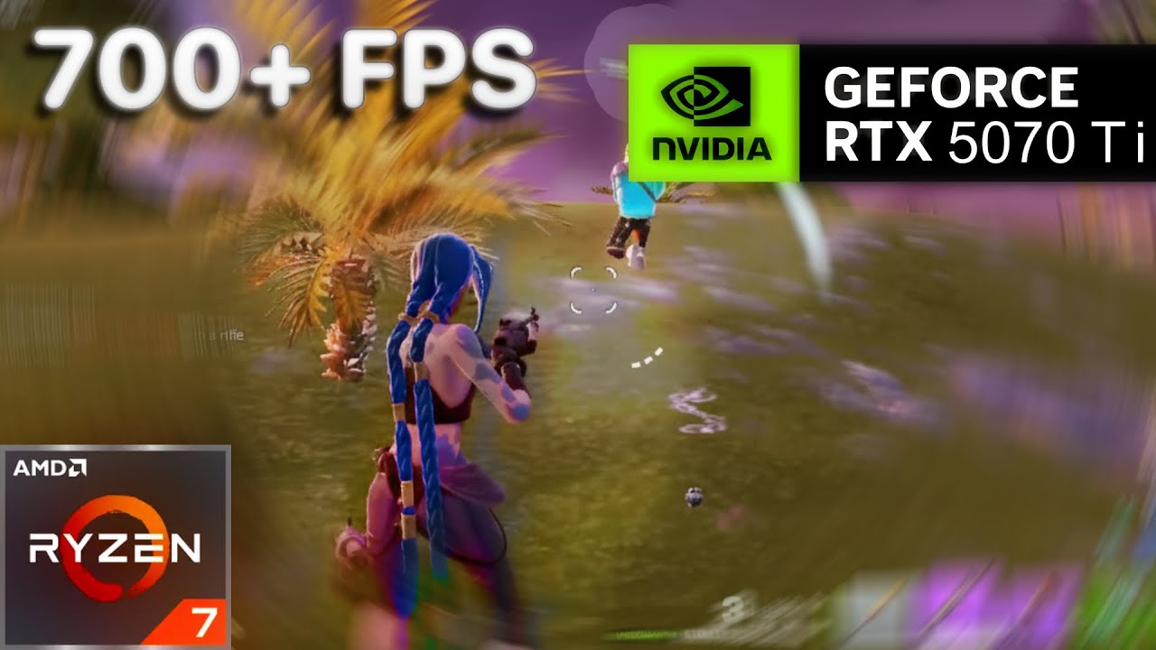 RTX 5070 Ti + Ryzen 7 9800X3D | Fortnite Reload *SURF CITY* | Performance Mode | 1080p