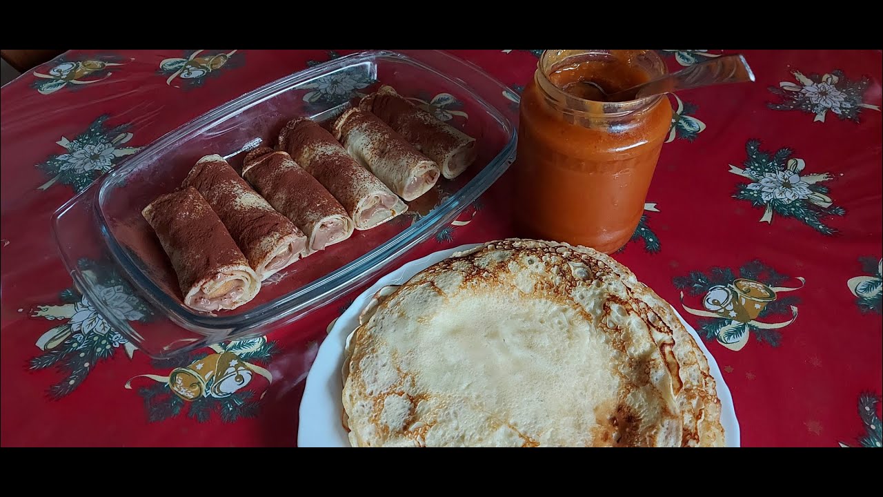 Töltött palacsinta, tiramisu ízzel.