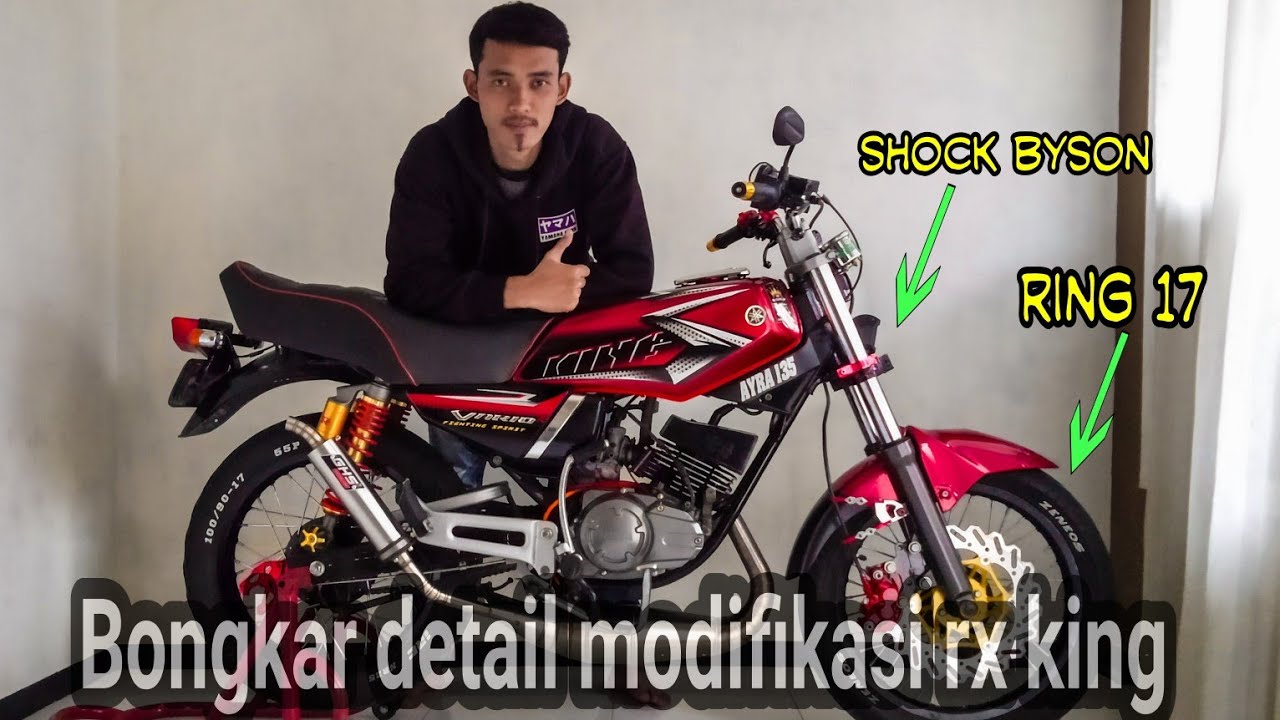 Review bongkar detail modifikasi RX-King style Jogja sederhana 😁
