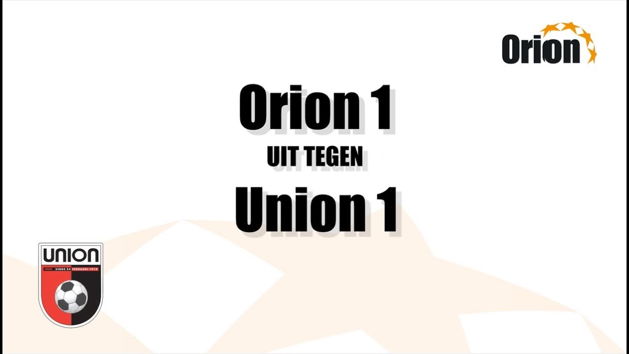 Orion 1 vs Union 1 (24-02-2019) HD 1080p60