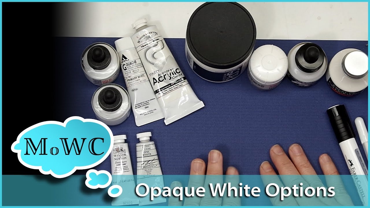 Choosing an Opaque White to use over Watercolor