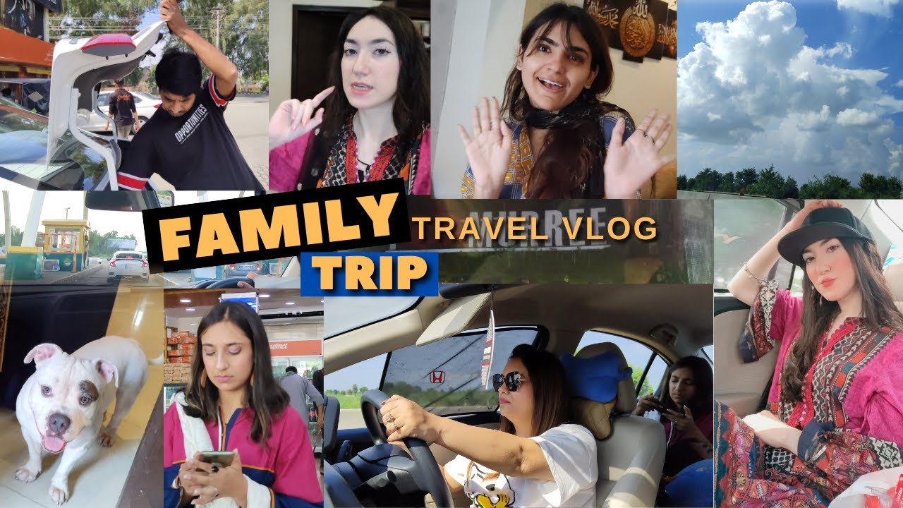 Surprise Family Trip Travel Vlog | ft.Pakistan | Long Drive Road Trip | Lahori sisters