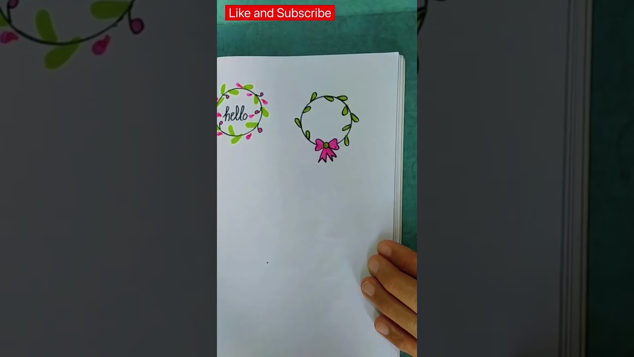 Easy doodle ideas | Frame Doodle for planner | #shorts #doodles #frameart