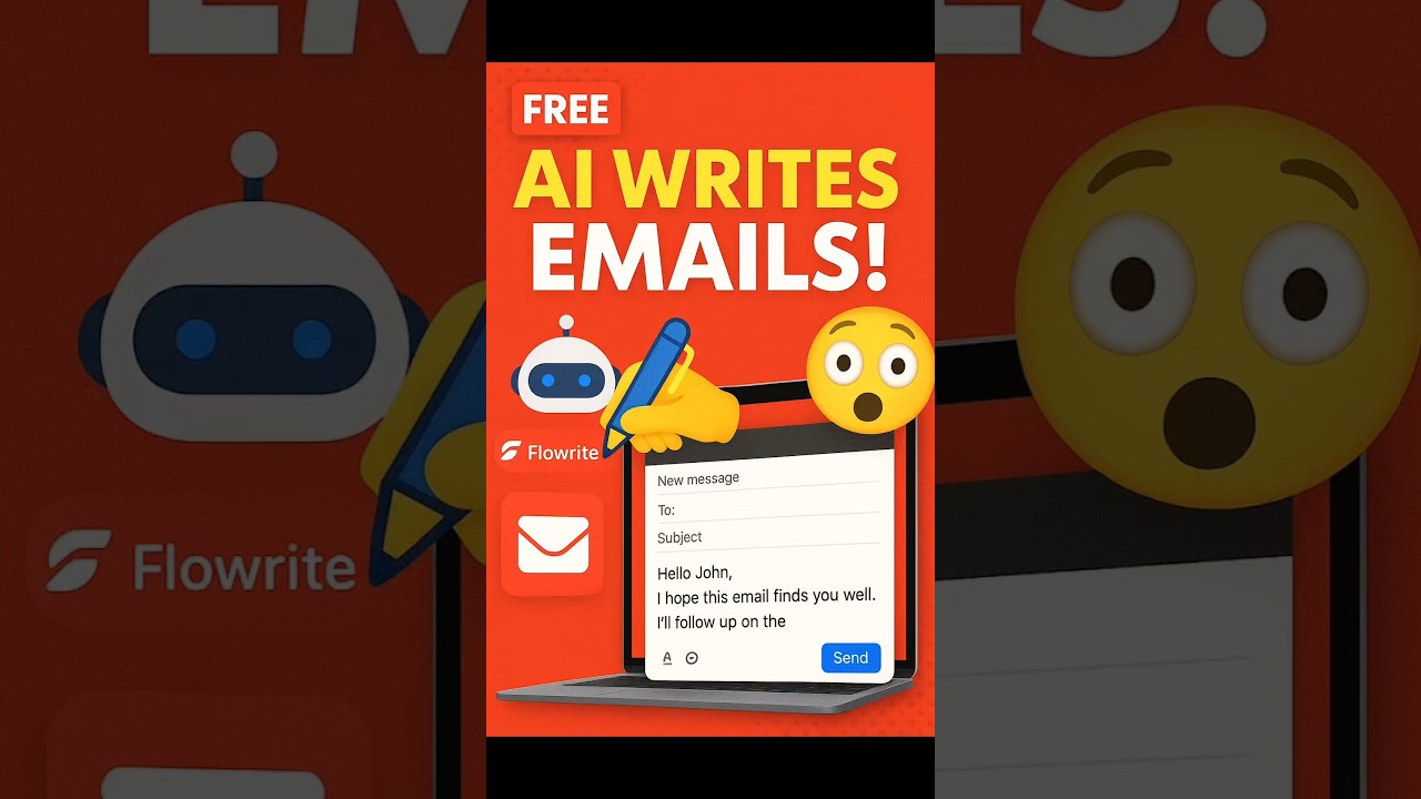 This FREE AI Tool Writes Emails in Seconds! 🤖📧 Must Try! #AItools #Flowrite #SmartTechBuzz #Shorts