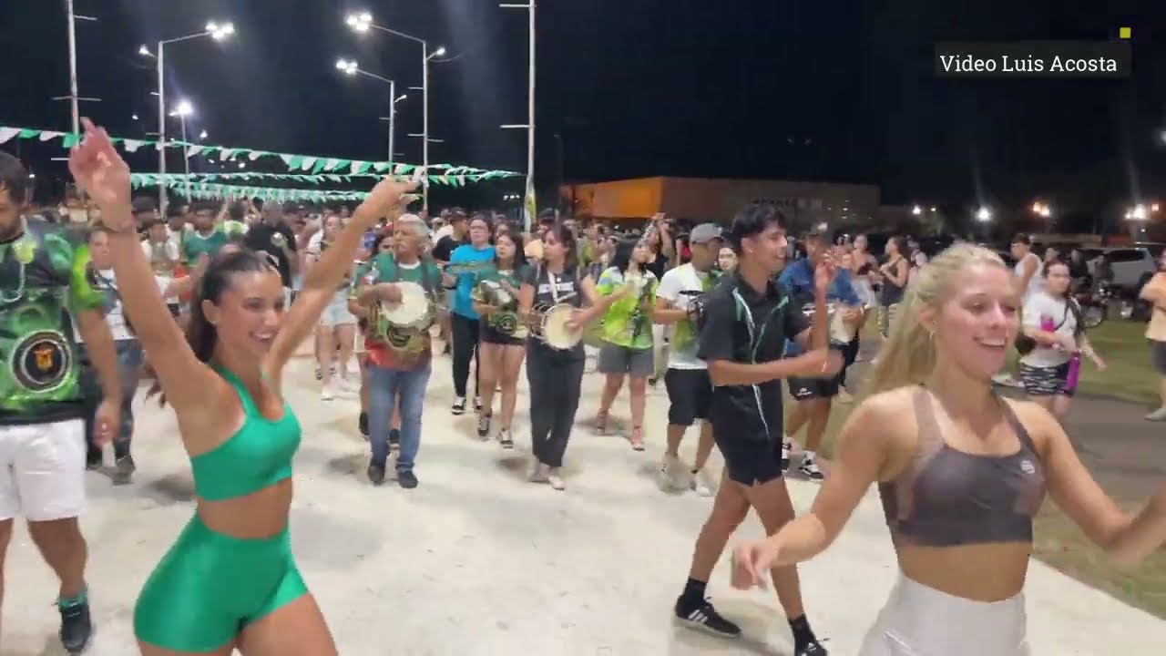 Primer ensayo general Comparsa Emperatriz 2025 , músicos , cuerpos de baile y batería