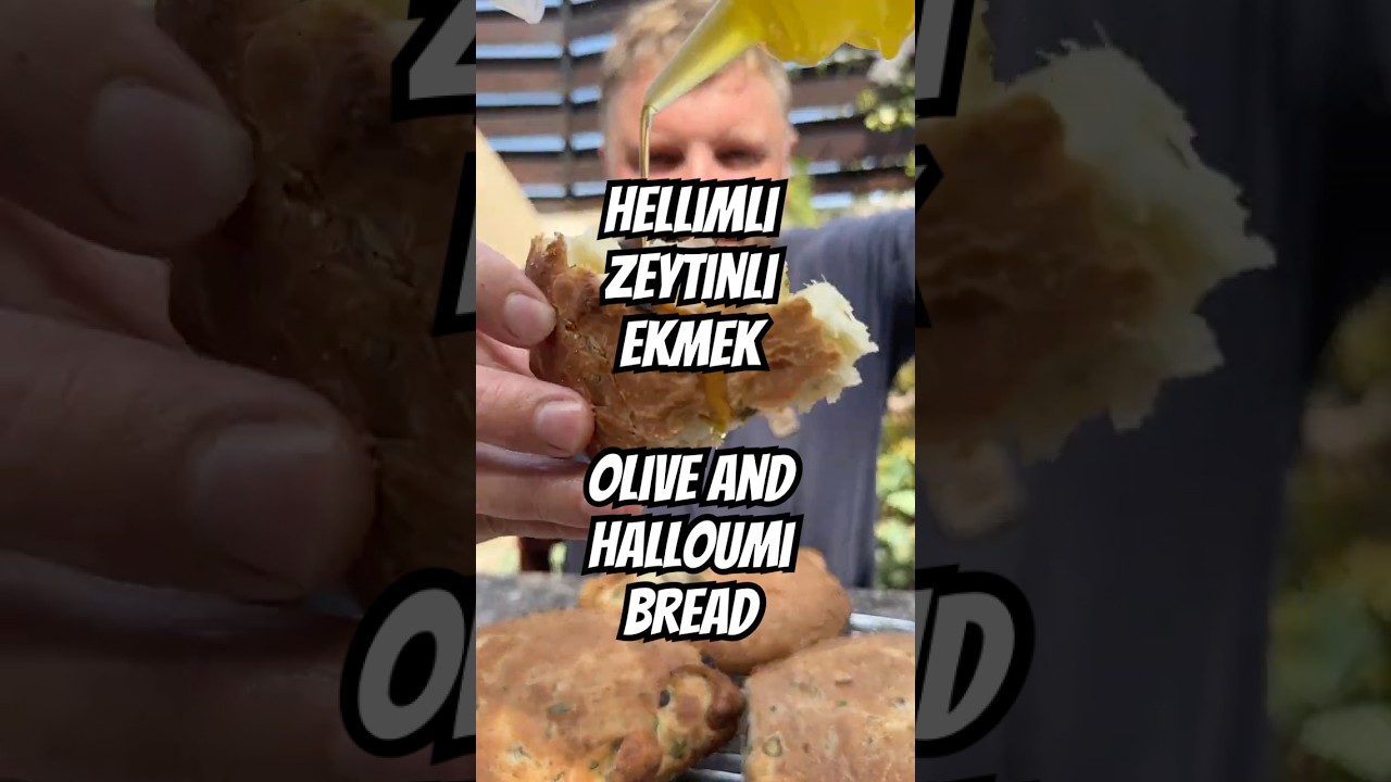 Хлеб с оливками и халуми - Хлеб с оливками и халуми🥖#северныйкипр #турецкийкиприот #киприот #кибрис