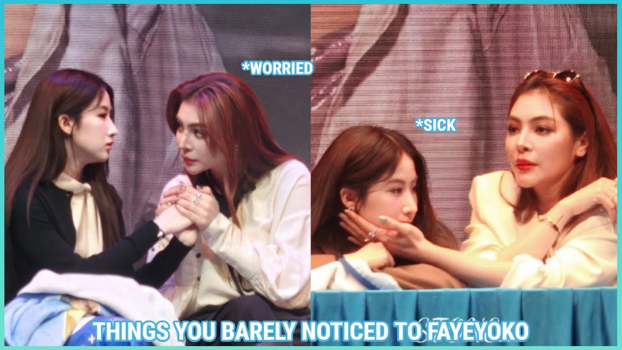 [FayeYoko] THINGS THAT WAS HARD TO NOTICE During their 1stFanMeetInSG | Faye being so worried to Yo