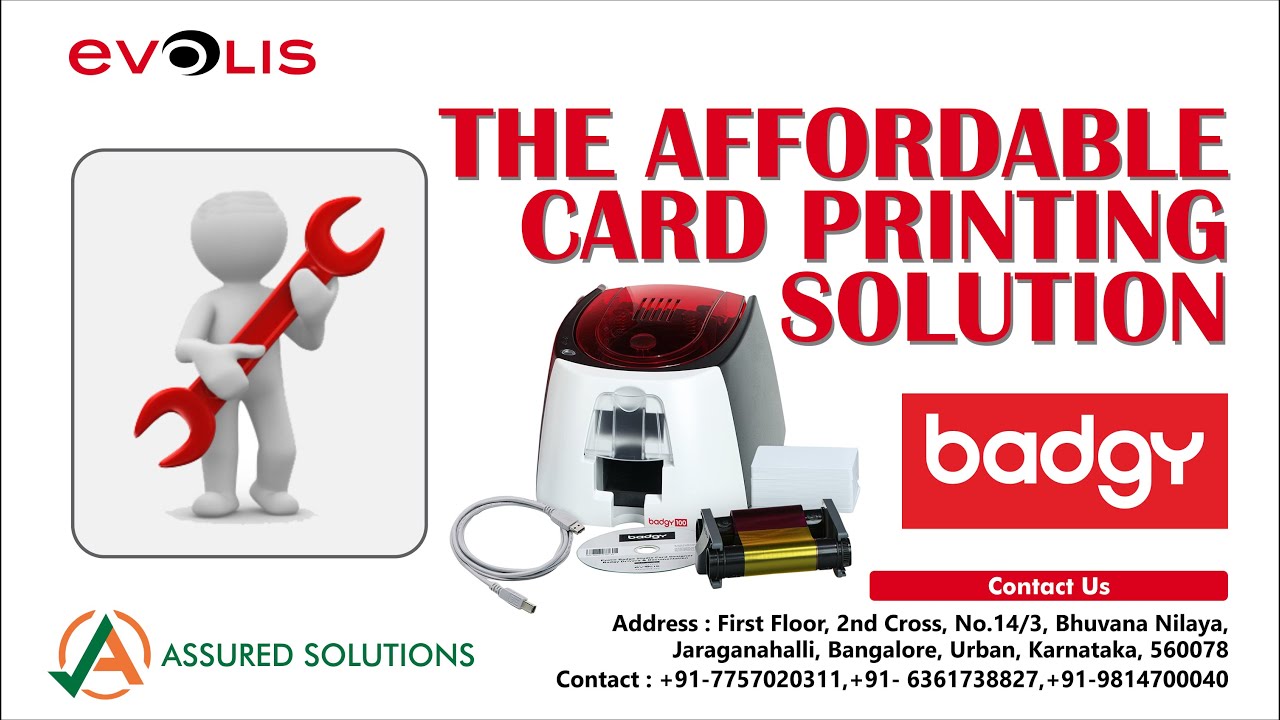 Evolis Badgy 100 Installation | Evolis Support | Assured Solutions | Plastic Card Printer