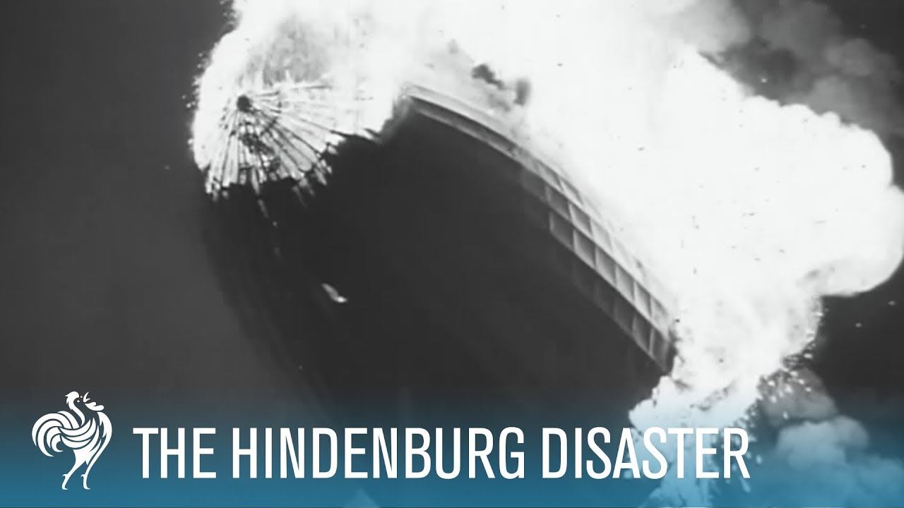 Hindenburg Disaster: Real Zeppelin Explosion Footage (1937) | British Path&eacute;
