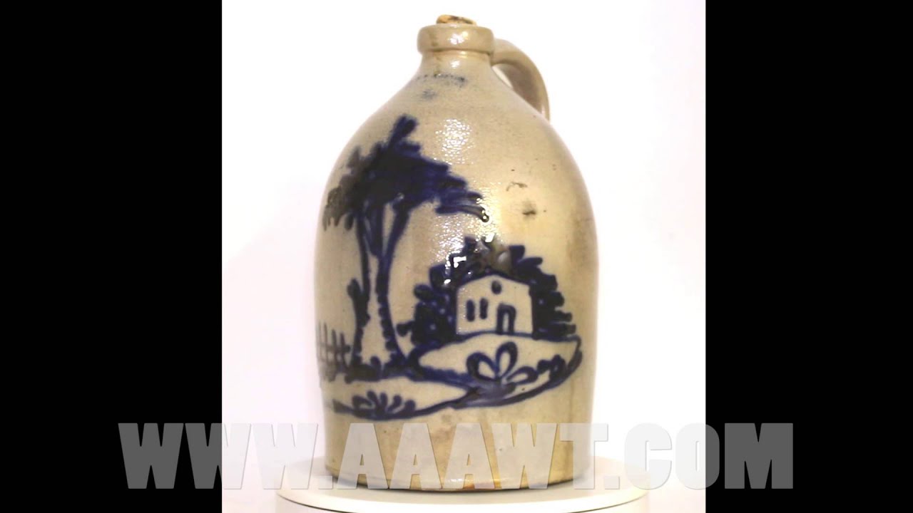 Stoneware Jug, Norton, Cobalt Blue WWW.AAAWT.COM Antique Associates at West Townsend