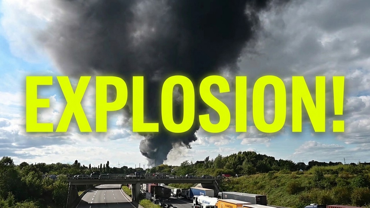 Großbrand in Hamburg Explosionen und gewaltige Rauchwolke