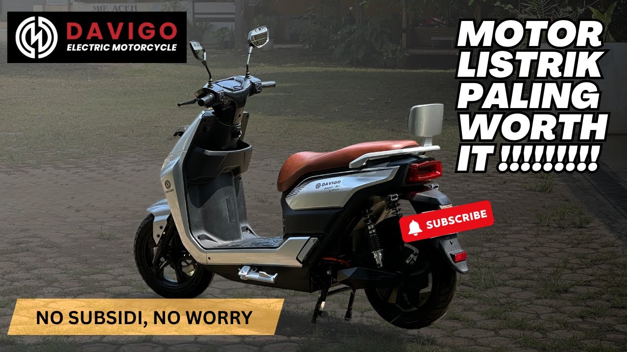 MOTOR LISTRIK PALING WORTH IT WALAU TANPA SUBSIDI | Review & Tes Harian Davigo Dragon SLi