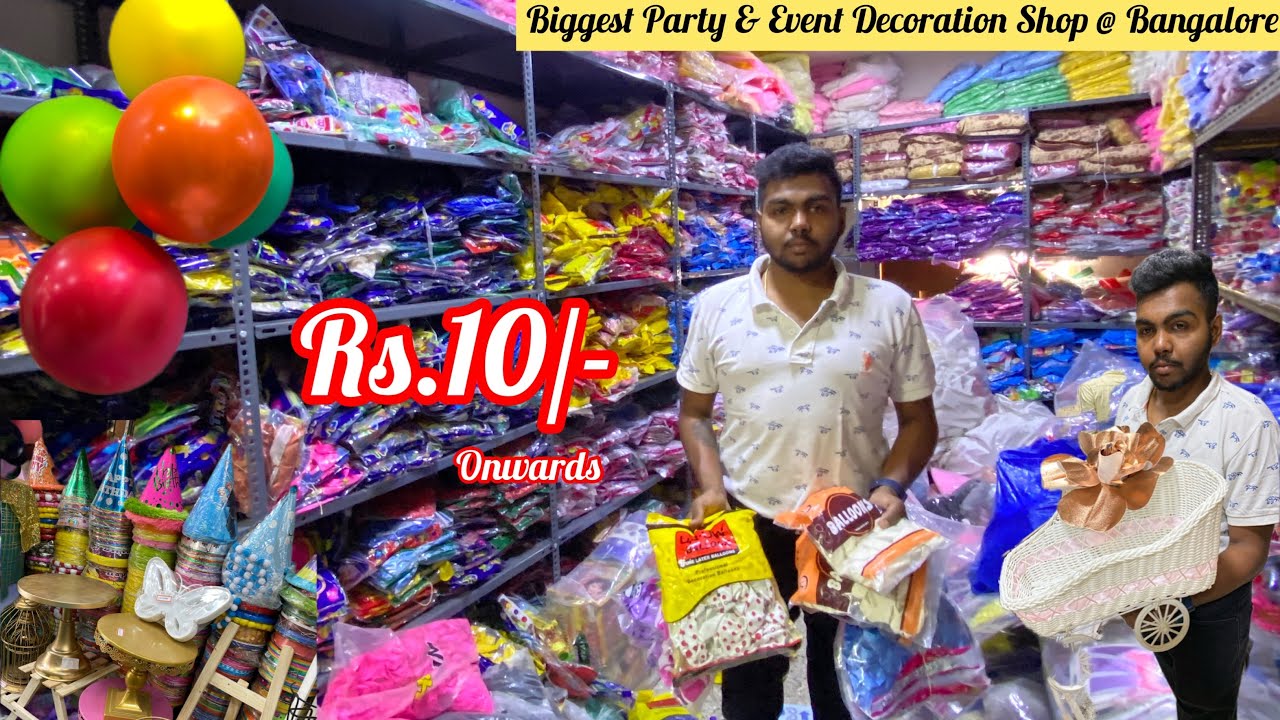 Avenue road Bangalore | Wholesale & Retail | Courier #decoration #decorationitems #birthday #event |