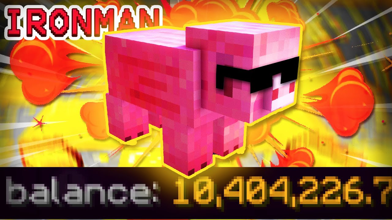 LOOT FROM 10 HOURS OF SHINY PIGS! (Hypixel Skyblock Ironman) #52