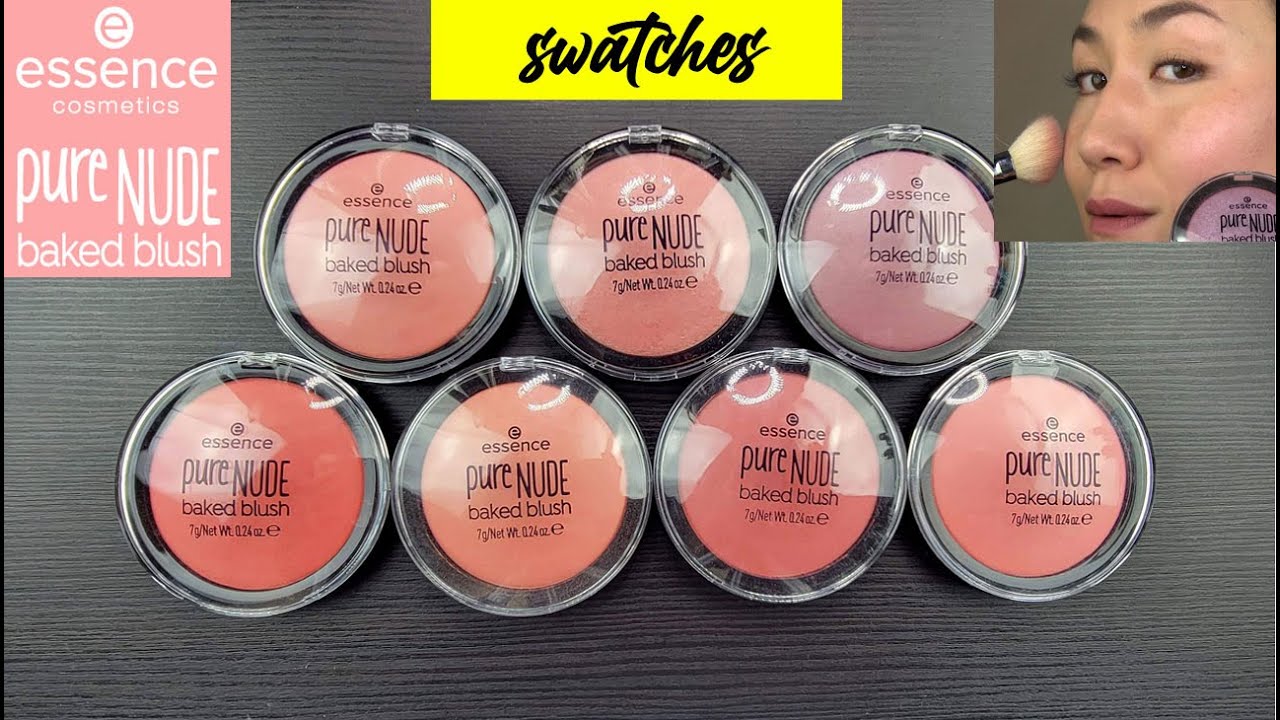 румяна Essence Pure Nude Baked Blushes // СВОТЧИ И ОБЗОР