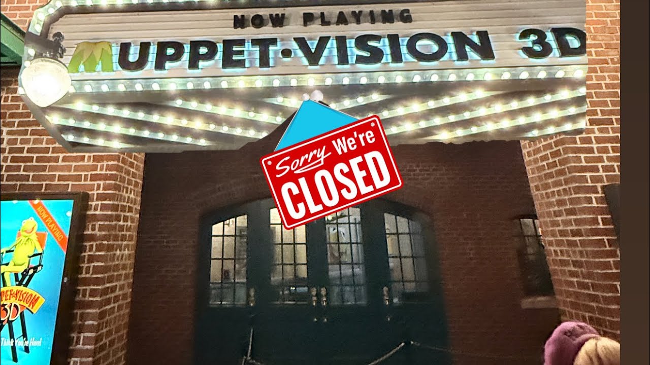 Doors close! Last Muppet Vision 3D and you’ll never guess who is the last guest!!!! Wow!!