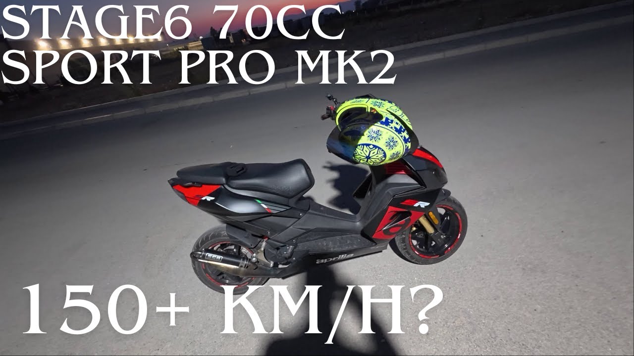 Stage6 Sport Pro MK2 ported Aprilia SR50R Euro4 70cc Midrace