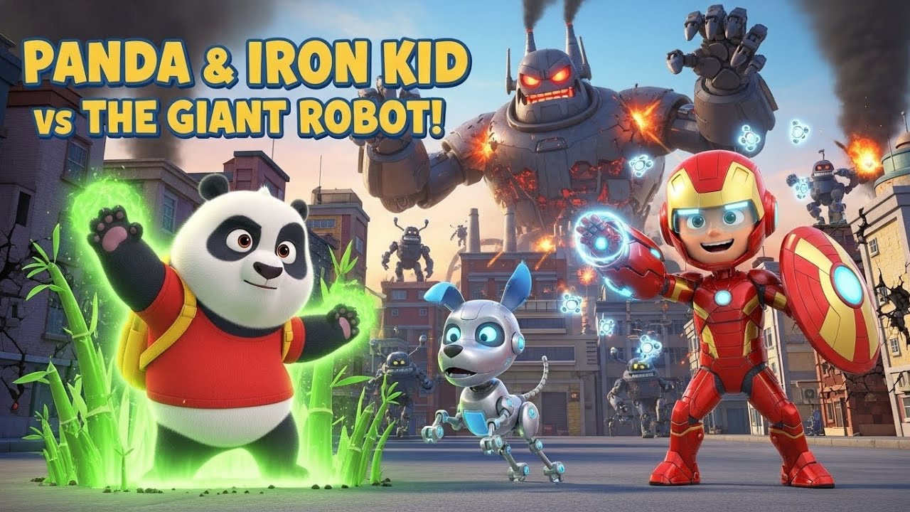 Bao the Panda and Iron-Man Kid Save the City in a Magical Adventure Full of Surprises