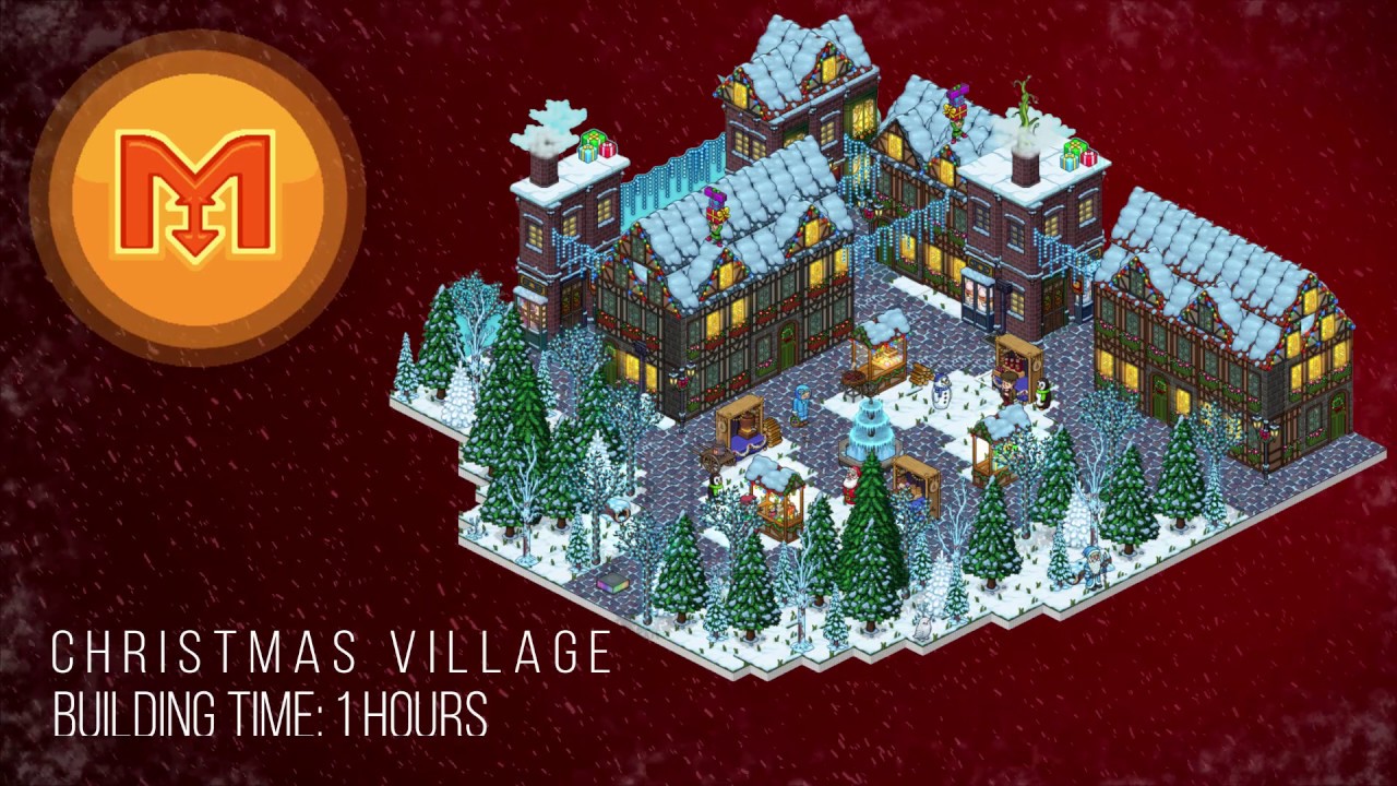 [Christmas edition] How to BUILD a Habbo Christmas village (Tutorial)