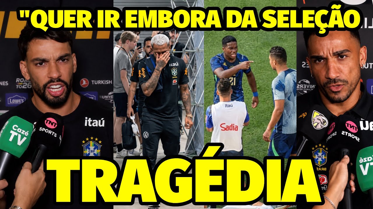 BOMBA! A CENA DESESPERADORA NO VESTI&Aacute;RIO COM WESLEY E O CLIMA TENSO ENTRE JOGADORES DA SELE&Ccedil;&Atilde;O 