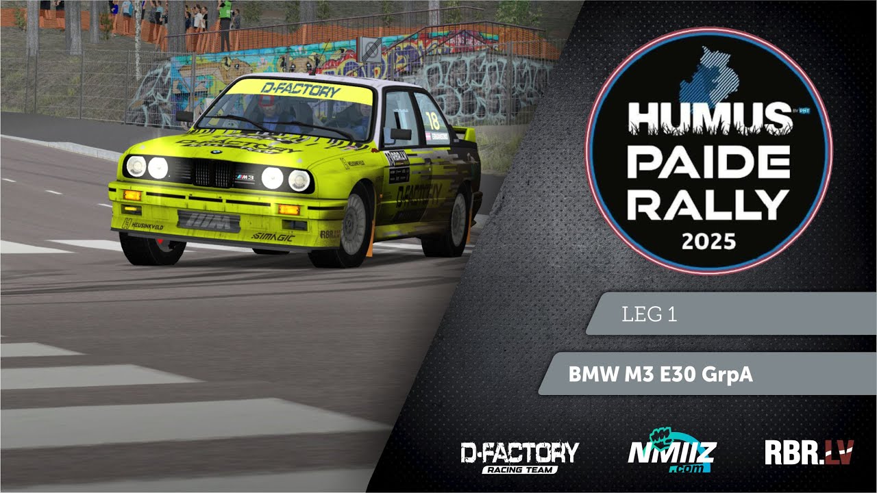 Virtual Paide Rally 2025 - LEG 1 | RBR | POV | BMW E30