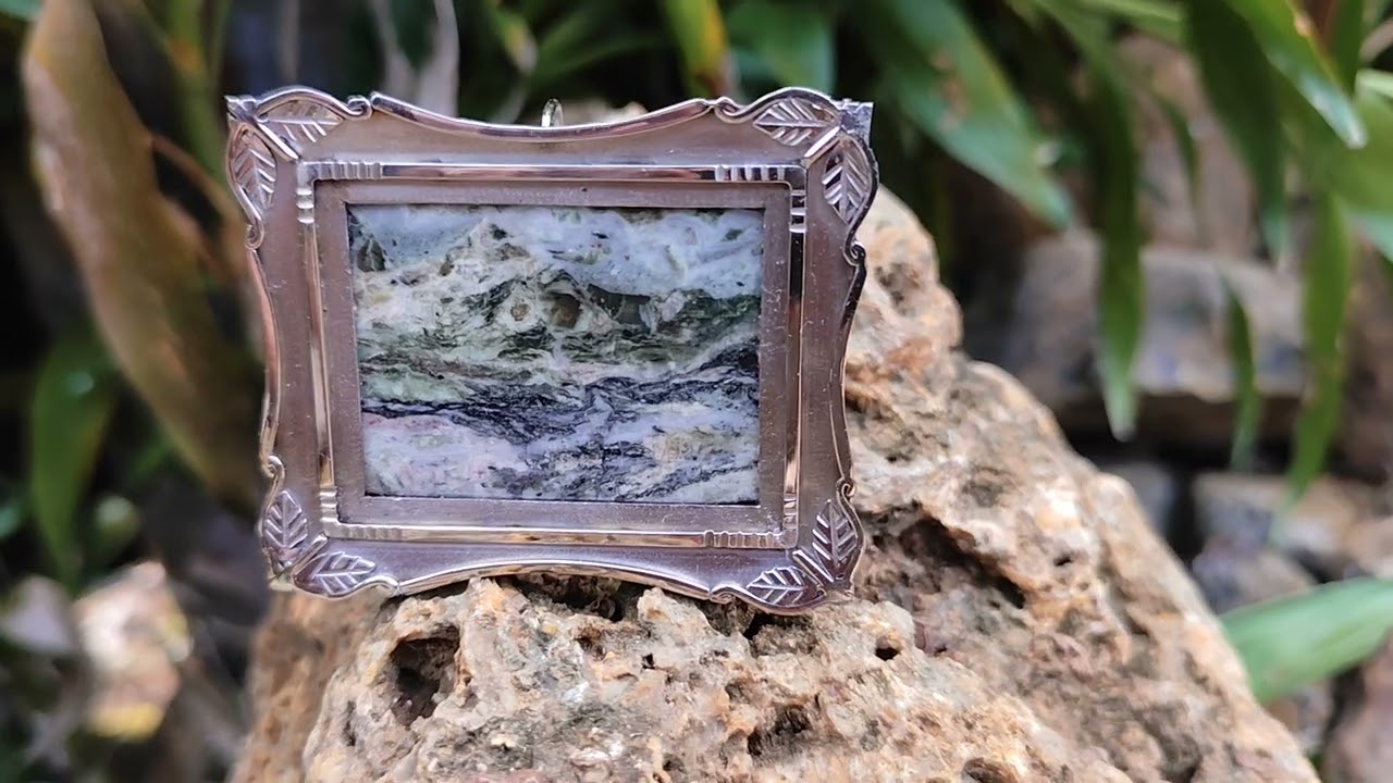 Batu gambar indonesia motif lukisan alam #batugambar #pictorialagate #akik gemstone
